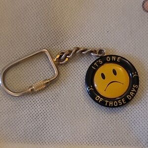 Vintage keychain smiley face